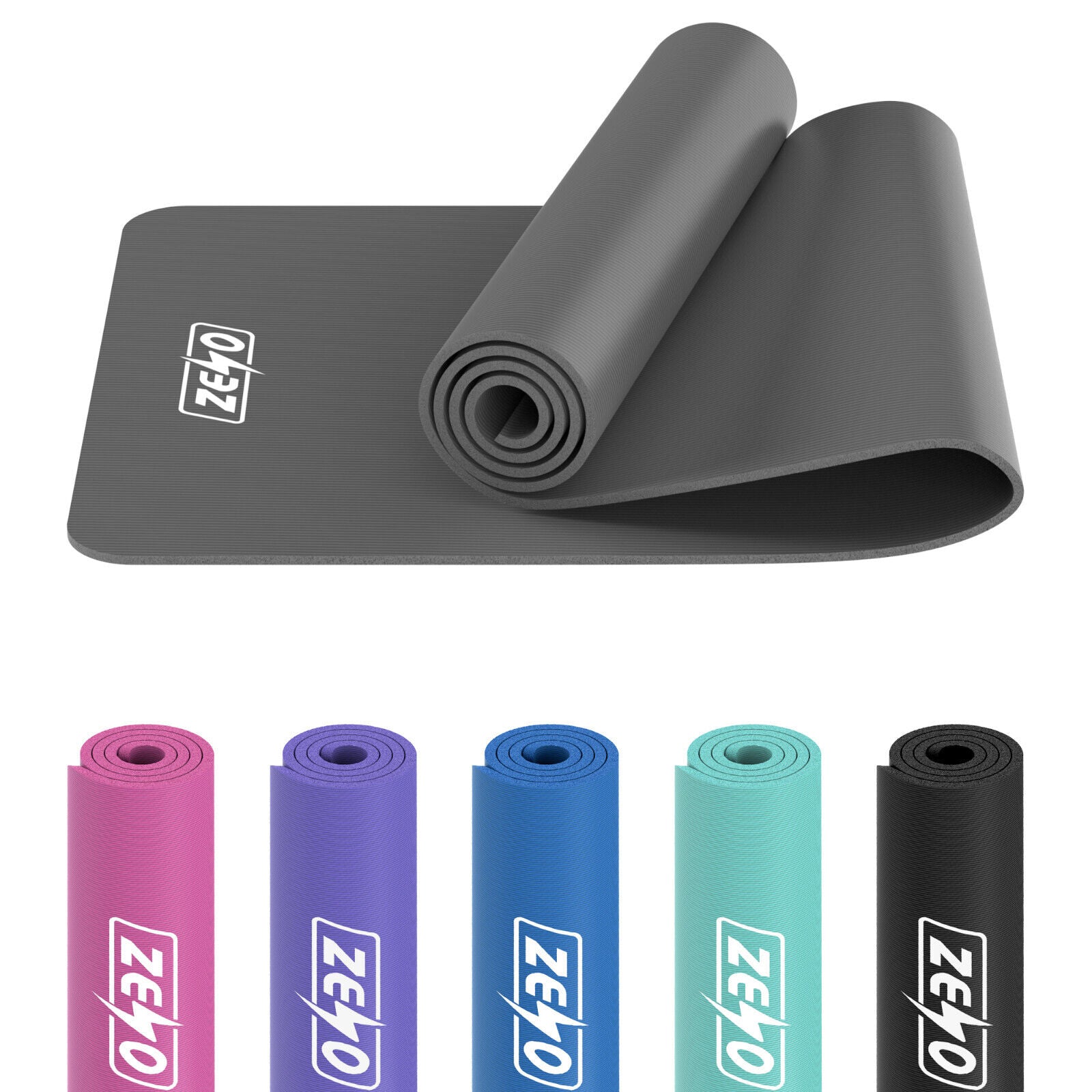 YOGA MAT 10MM THICK EXERCISE MAT GYM WORKOUT FITNESS PILATES HOME NON SLIP NBR