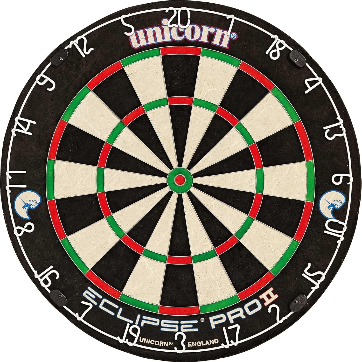Dartboard Darts Board | Eclipse Pro/Eclipse Pro 2 | Flat Profile Number Ring | Championship Quality Sisal Bristle | Staple-Free Construction